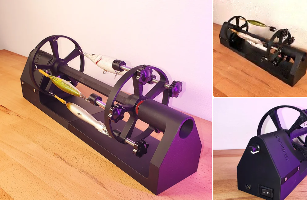 como elaborar una Estación de secado para señuelos de pesca