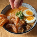 Receta ramen de camarones