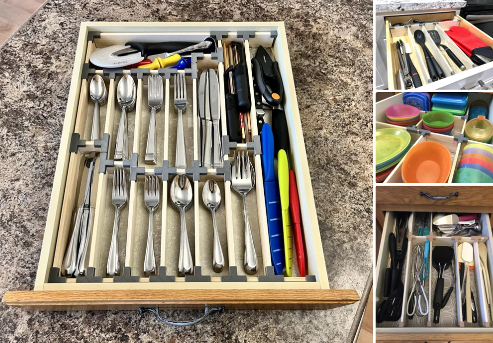 Como diseñar unos divisores de cajones sencillos para hacer tú mismo usando conectores